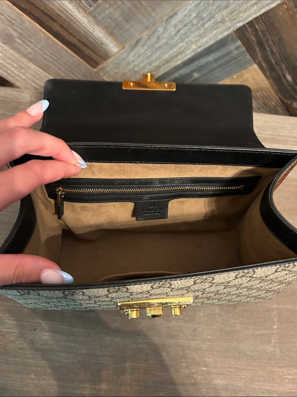 Gucci GG Supreme Top Handle Bag - Picture 9 of 14